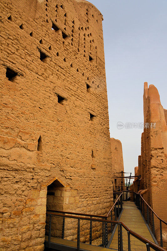 Ad Diriyah, At-Turaif区狭窄的街道，联合国教科文组织世界遗产，沙特阿拉伯利雅得